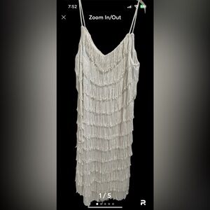 Vintage Chipper lined fringe flapper dress